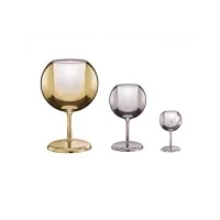 copy of Penta Glo Mini Elegant Table Lamp in Mirrored Blown Glass