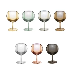 copy of Penta Glo Mini Elegant Table Lamp in Mirrored Blown Glass