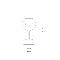 copy of Penta Glo Mini Elegant Table Lamp in Mirrored Blown Glass