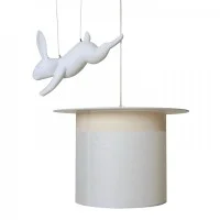 Karman Wow! Lampada a Sospensione con Coniglio Bianco