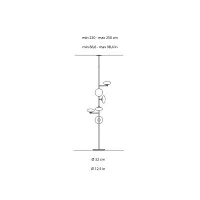 Penta Mamì Lampada Led da Terra a Soffitto Elegante Dimmerabile