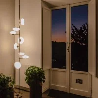 Penta Mamì Lampada Led da Terra a Soffitto Elegante Dimmerabile