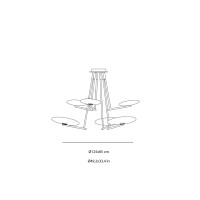 Penta Mamì Elegant and Dimmable Vertical Suspension Led Lamp