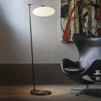 Penta Mamì Lampada Led da Terra Dimmerabile Elegante con Diffusore Ovale