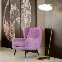 Penta Mamì Lampada Led da Terra Dimmerabile Elegante con Diffusore Ovale
