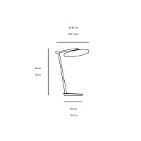 Penta Mamì Lampada Led da Tavolo Dimmerabile Elegante con Diffusore Ovale
