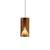 Penta Lit Cylindrical Suspension Lamp in Mirrored Blown Glass Penta Lit Cylindrical Suspension Lamp in Mirrored Blown Glass