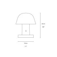 &Tradition Setago JH27 Lampada da Tavolo Wireless Ricaricabile
