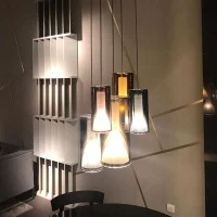 Penta Lit Lampada da Sospensione Cilindrica in Vetro a Specchio