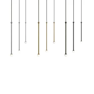Penta Storm Led Minimal Linear Suspension Lamp in Metal