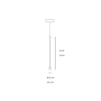 Penta Storm Lampada da Sospensione Led Minimal Lineare in Metallo Penta Storm Lampada da Sospensione Led Minimal Lineare in Metallo