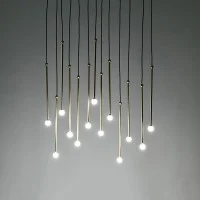 Penta Storm Led Minimal Linear Suspension Lamp in Metal Penta Storm Led Minimal Linear Suspension Lamp in Metal