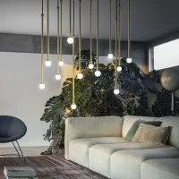 Penta Rosone a Soffitto Dimmerabile per Storm Lampada da Sospensione