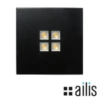 Ailis ZEN 1 LED 13W 2700K applique flush or surface black