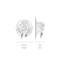 copy of Karman Wow! Pendant Suspension Lamp with White Rabbit