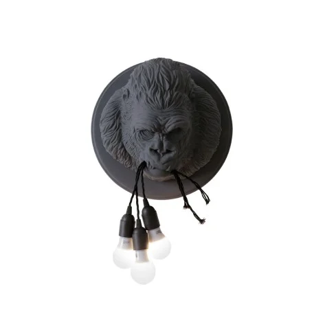Karman Ugo Rilla Lampada da Parete con Scultura in Ceramica