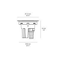 Luce & Light Corso 2.0 recessed round spotlight 8W IP67