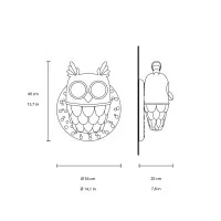 Karman Ti Vedo owl-shaped wall lamp