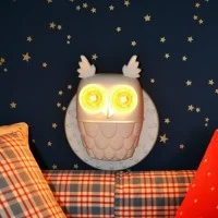 Karman Ti Vedo owl-shaped wall lamp