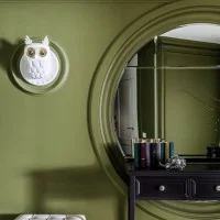 Karman Ti Vedo owl-shaped wall lamp
