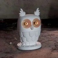 Karman Ti Vedo owl-shaped table lamp