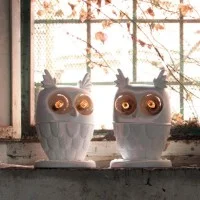 Karman Ti Vedo owl-shaped table lamp