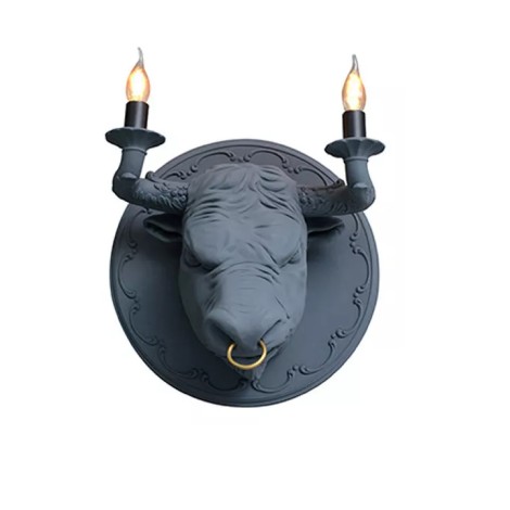 copy of Karman Ugo Rilla Wall Lamp with Ceramic gorilla Realistic Sculpture