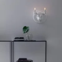 copy of Karman Ugo Rilla Wall Lamp with Ceramic gorilla Realistic Sculpture copy of Karman Ugo Rilla Wall Lamp with Ceramic gorilla Realistic Sculpture