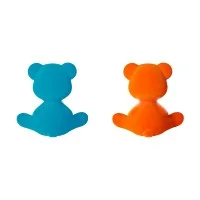 Qeeboo Teddy Girl Velvet lampada da tavolo ricaricabile