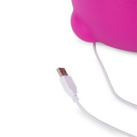 Qeeboo Teddy Girl Velvet lampada da tavolo ricaricabile