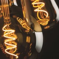 LED Curved Vintage Lamp Globe D.125 Spyral E27 5W 2000K 250lm