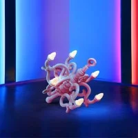 Qeeboo Fallen Chandelier M lampada da terra decorativa