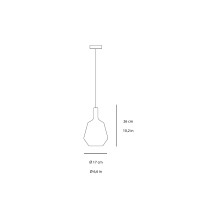 copy of Penta Lit Cylindrical Suspension Lamp in Mirrored Blown Glass