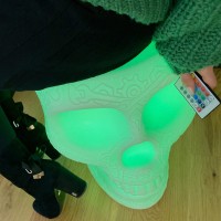 Qeeboo Mexico seduta e tavolino luminoso rgb ricaricabile