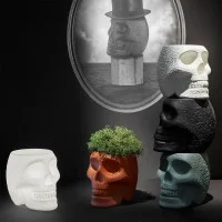 Qeeboo Mexico stool and sidetable rechargeable lamp rgb