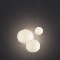 Lodes Volum spherical suspension lamp in glass