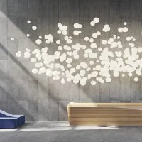 Lodes Volum spherical suspension lamp in glass