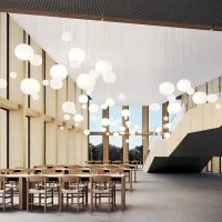 Lodes Volum spherical suspension lamp in glass