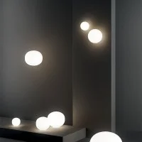 copy of Lodes Volum spherical suspension lamp in glass