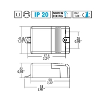 TCI Alimentatore LED 110-240V BULL HPFU 6W 500mA In Corrente Continua