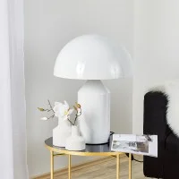 Oluce Atollo 233 bianco lampada da tavolo dimmerabile