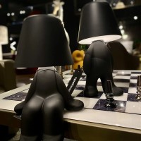 Qeeboo Sweet Brothers Lampada LED Ricaricabile da Tavolo