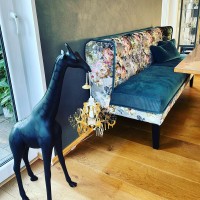 Qeeboo Giraffe In Love XS 100 cm con Lampadario a led da Interno