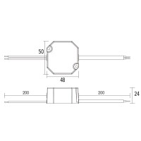 Actec mini Alimentatore LED 12W 700mA IP65 stagno