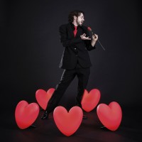 Slide Design Love cuore luminoso lampada da tavolo