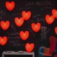 Slide Design Love cuore luminoso lampada da tavolo