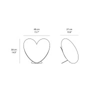 Slide Design Love cuore luminoso lampada da tavolo