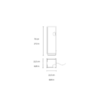 Karman Abachina lampada led da terra a batteria