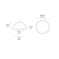 Slide Design Cupole 80 lampada a sospensione da interno Slide Design Cupole 80 lampada a sospensione da interno