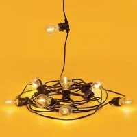 String Light 5 bulbs included 24V Extendable 5m 320lm warm